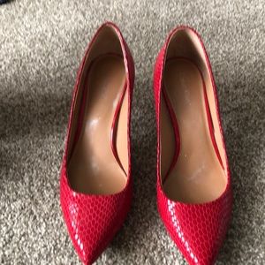 Calvin Klein red heels!  Oh la la!